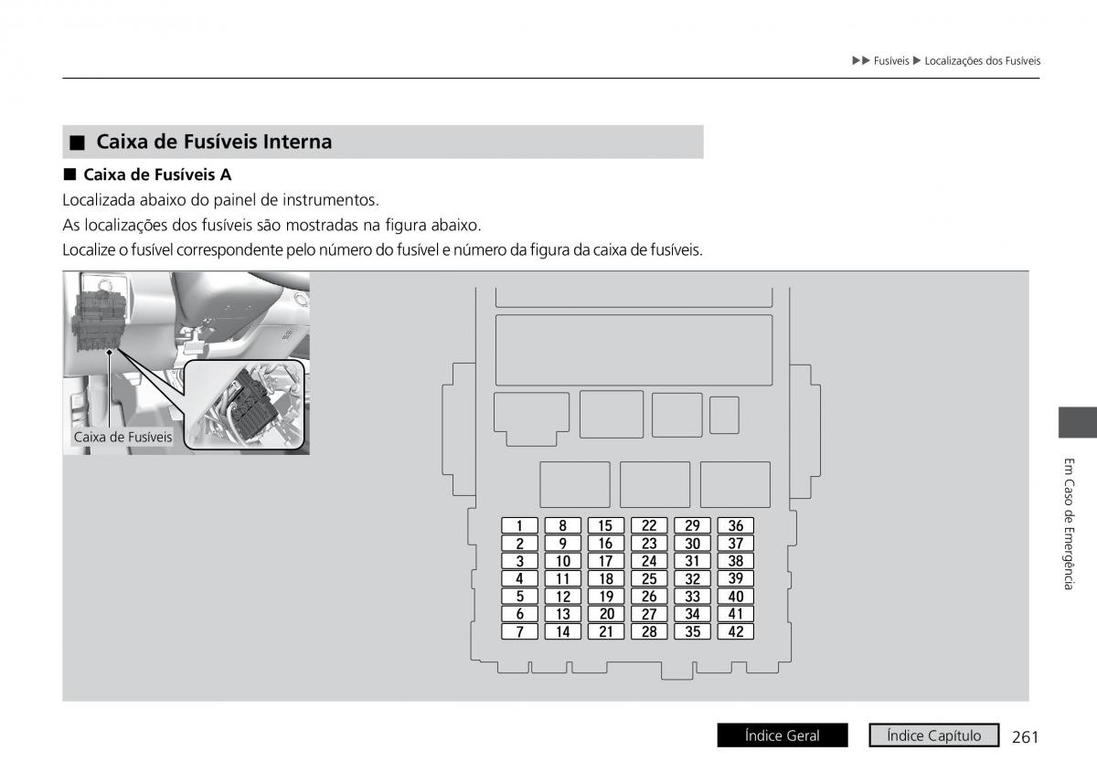 Honda HR V II 2 manual del propietario / page 269