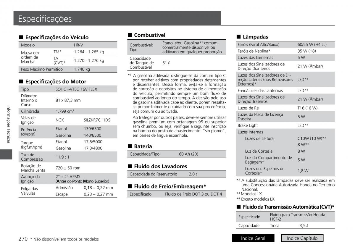 Honda HR V II 2 manual del propietario / page 278