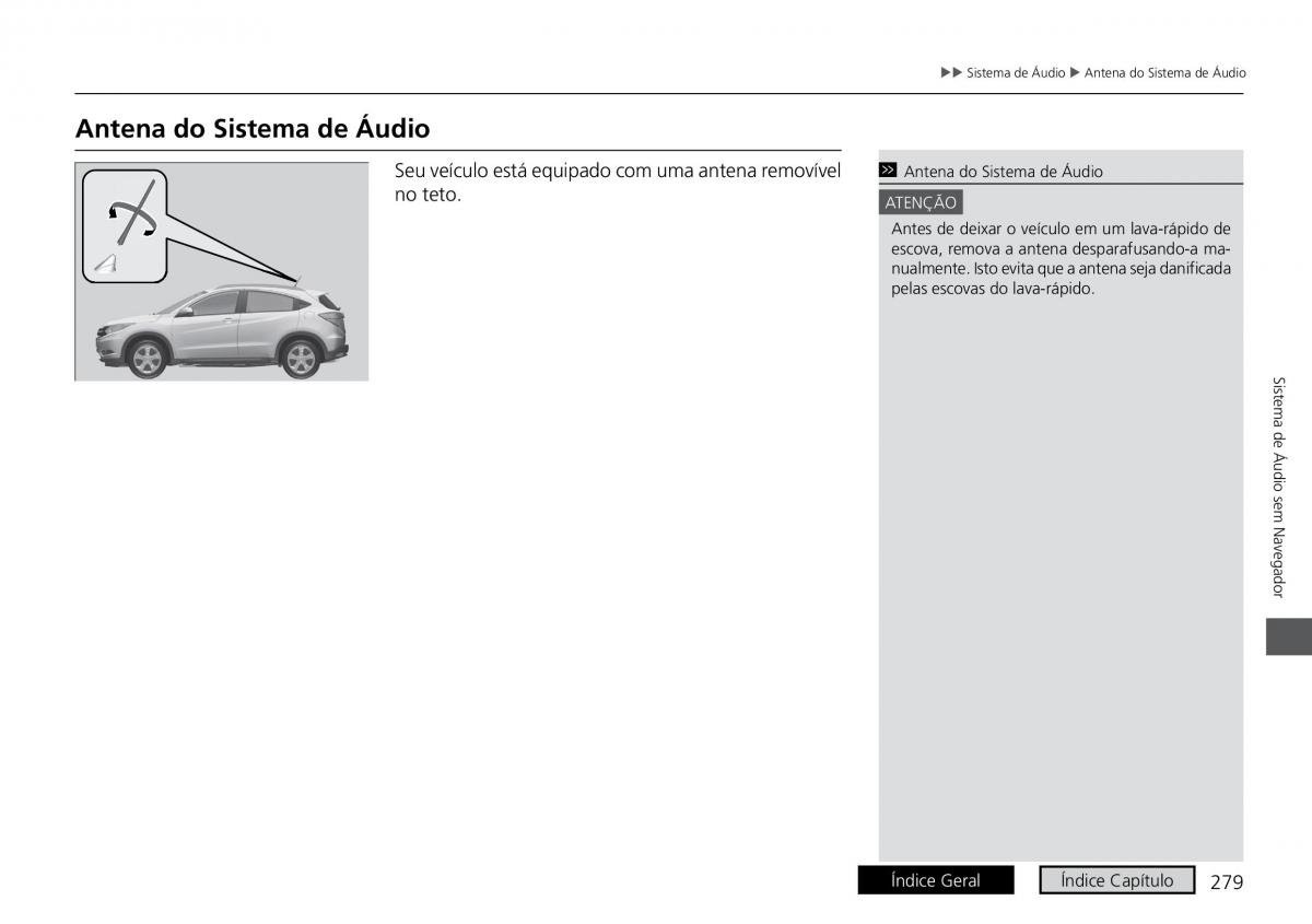 Honda HR V II 2 manual del propietario / page 287