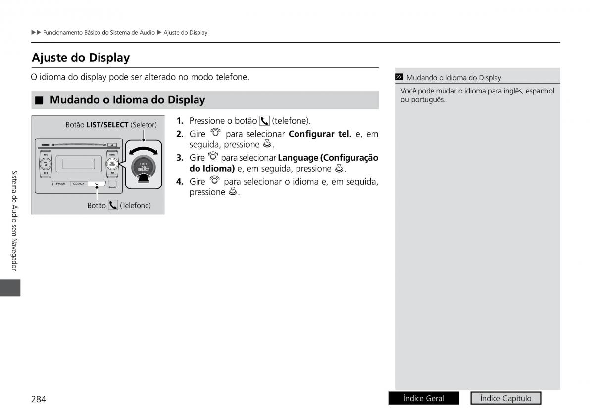 Honda HR V II 2 manual del propietario / page 292