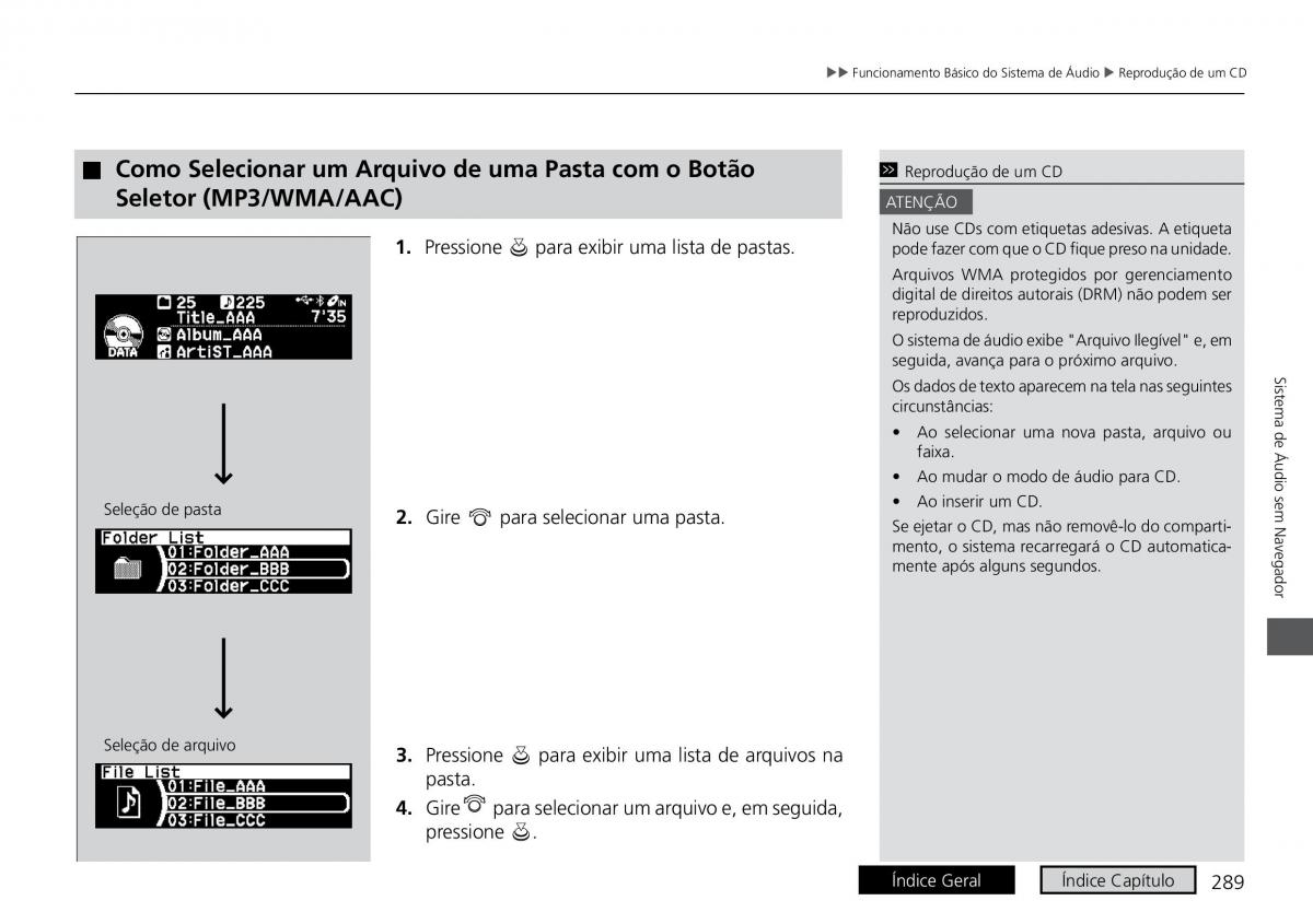 Honda HR V II 2 manual del propietario / page 297