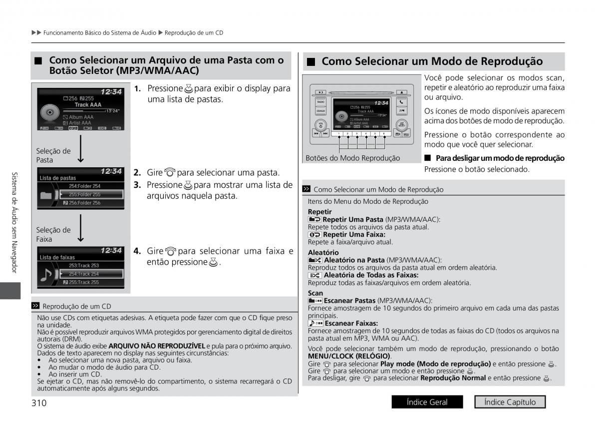 Honda HR V II 2 manual del propietario / page 318