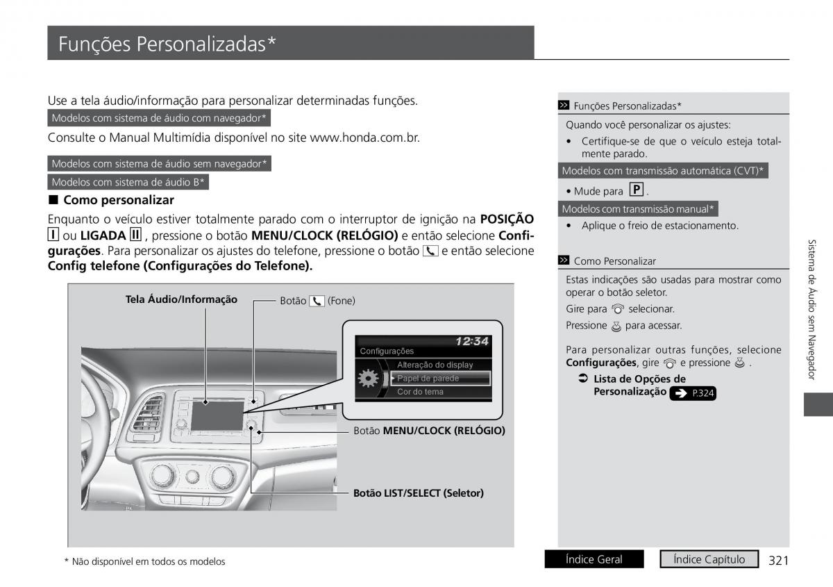 Honda HR V II 2 manual del propietario / page 329