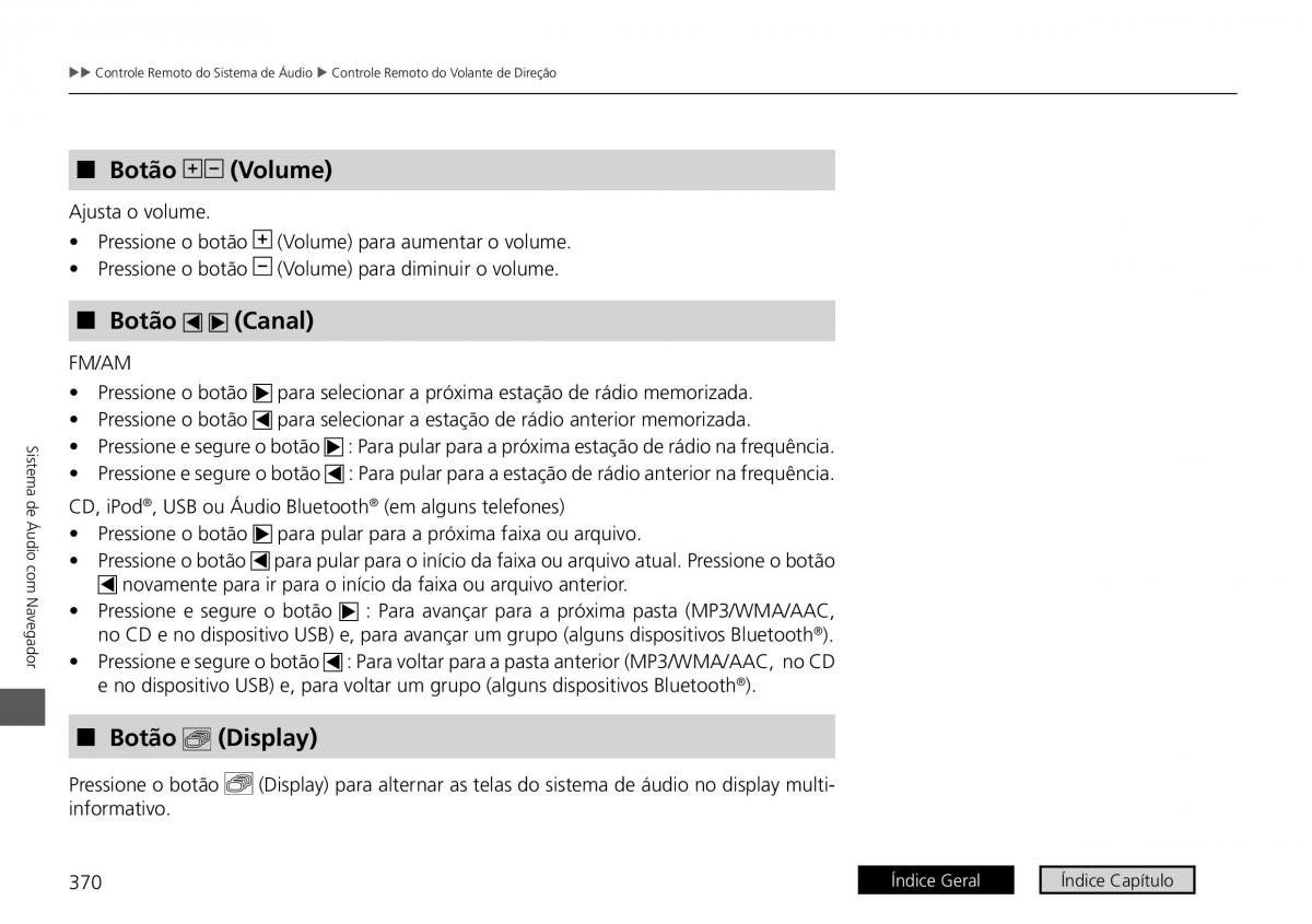 Honda HR V II 2 manual del propietario / page 378