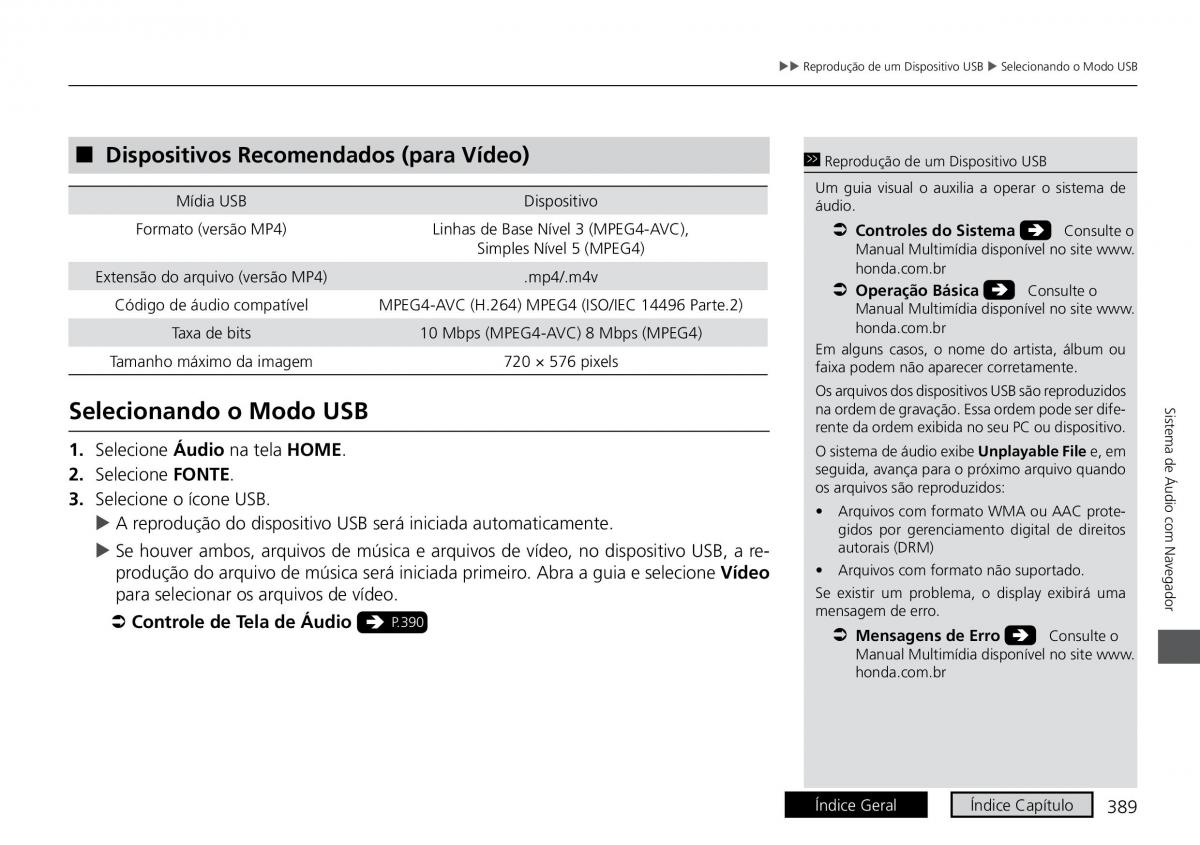 Honda HR V II 2 manual del propietario / page 397