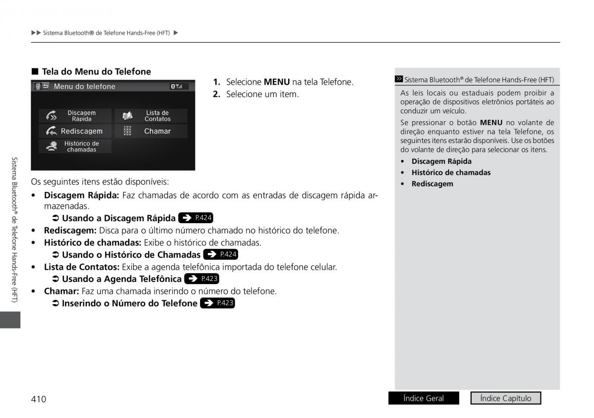 Honda HR V II 2 manual del propietario / page 418