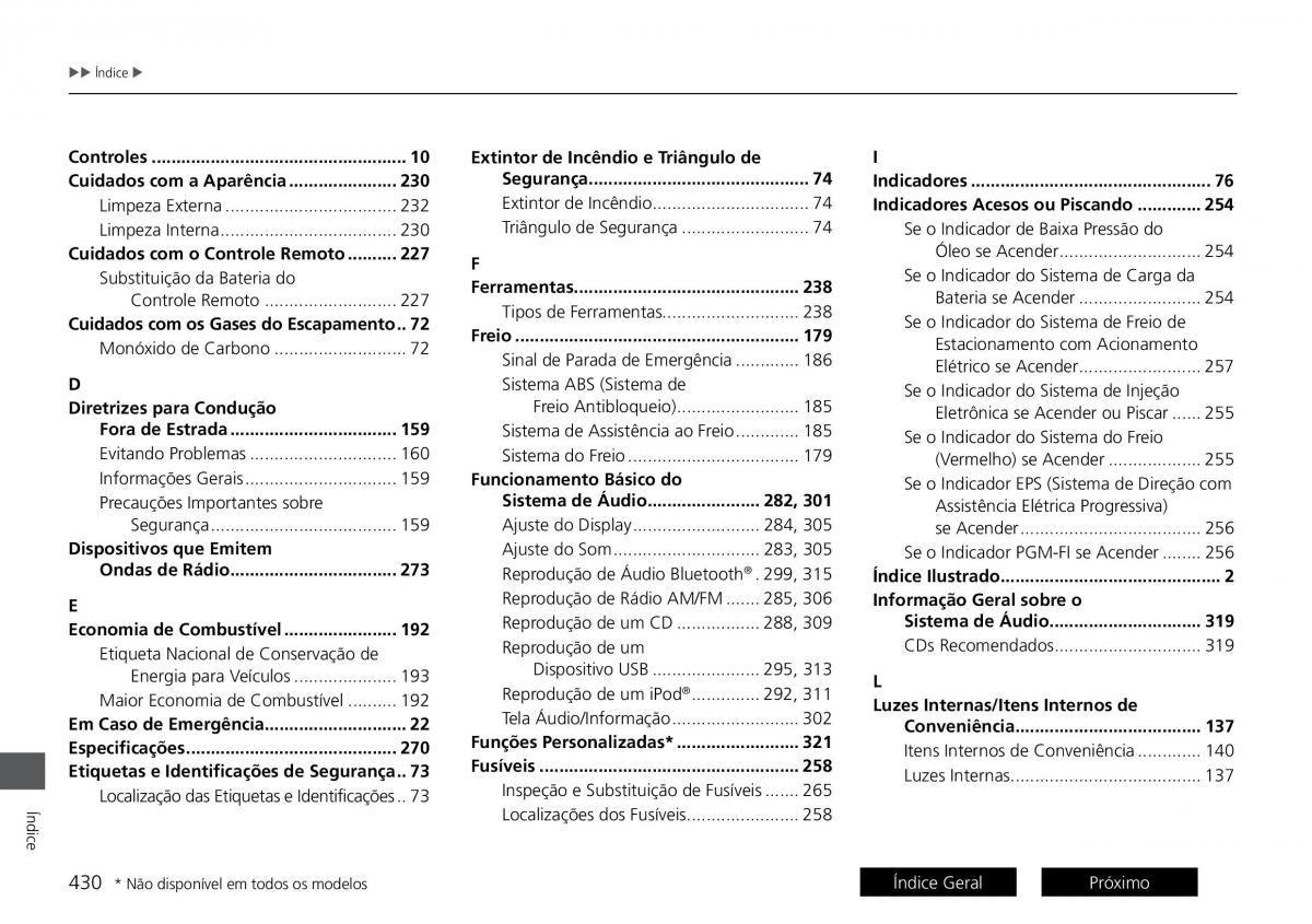 Honda HR V II 2 manual del propietario / page 438