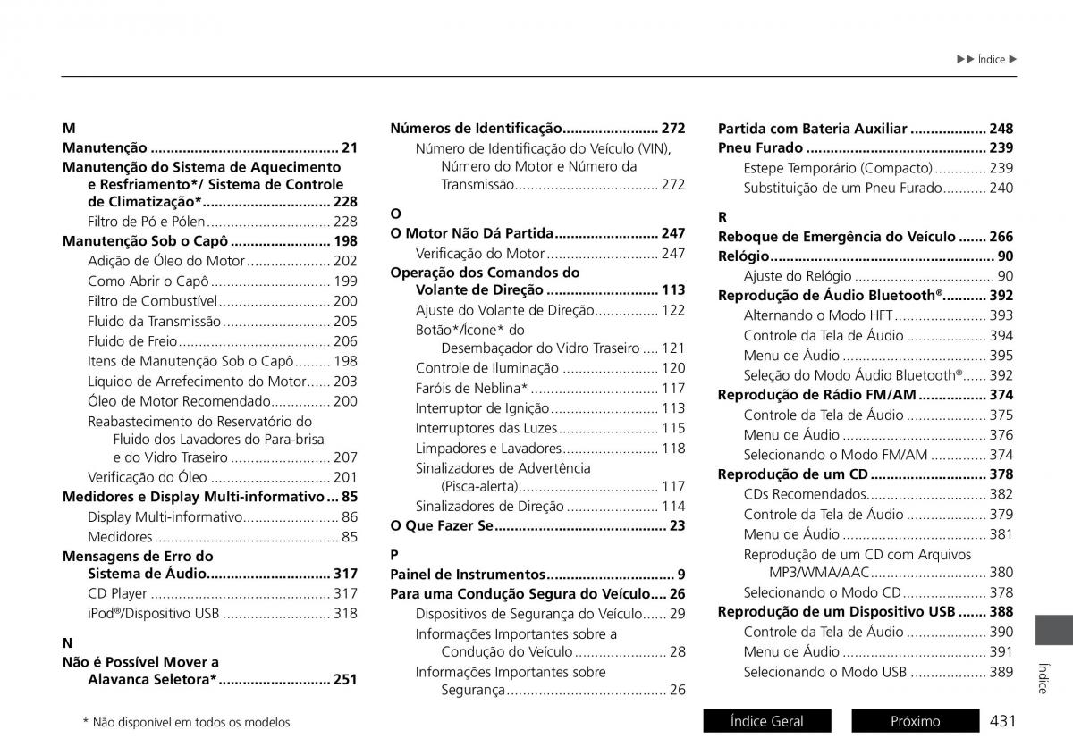 Honda HR V II 2 manual del propietario / page 439