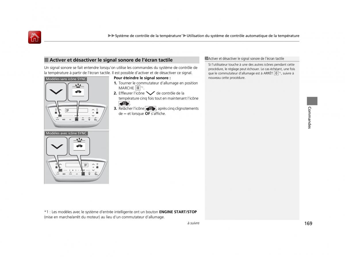 Honda HR V II 2 manuel du proprietaire / page 170