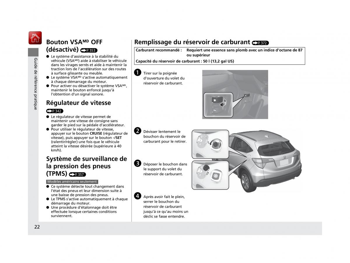 Honda HR V II 2 manuel du proprietaire / page 23