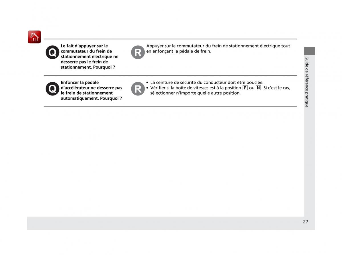 Honda HR V II 2 manuel du proprietaire / page 28