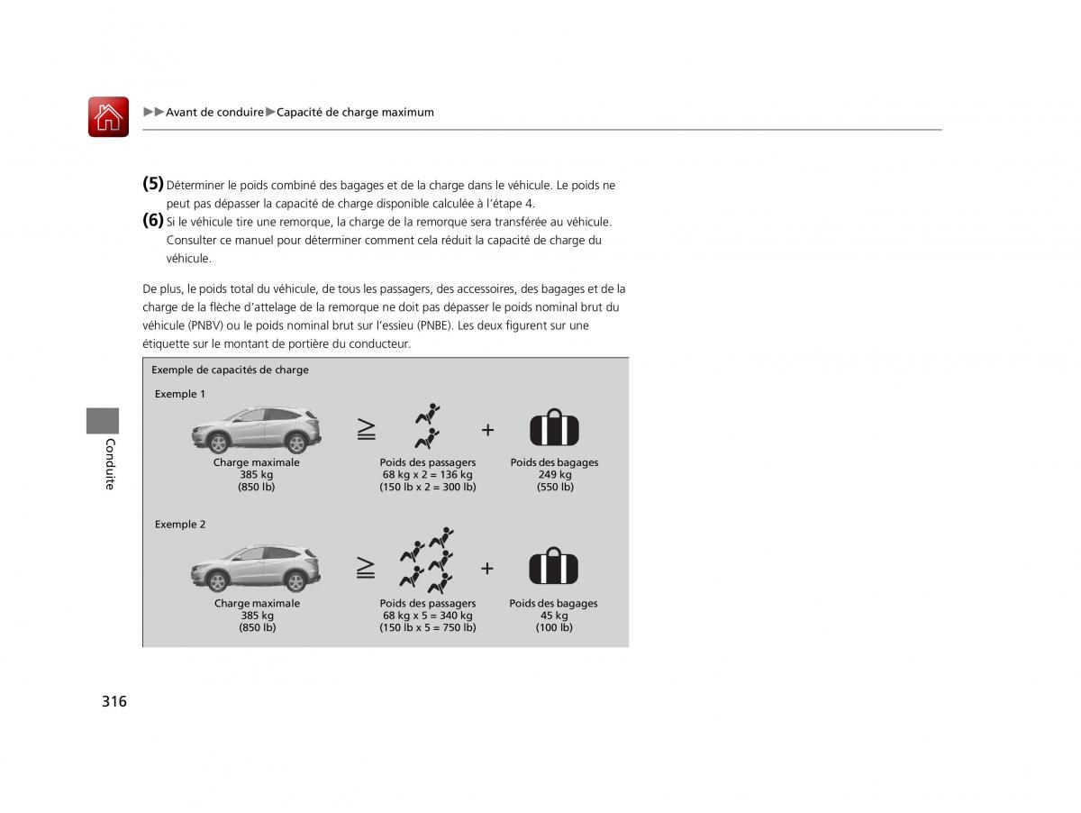 Honda HR V II 2 manuel du proprietaire / page 317