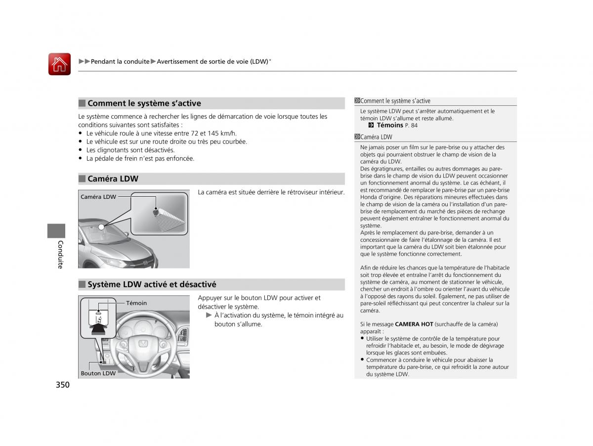 Honda HR V II 2 manuel du proprietaire / page 351