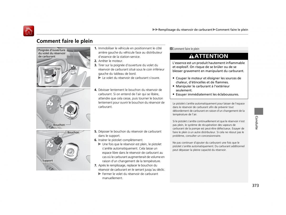 Honda HR V II 2 manuel du proprietaire / page 374