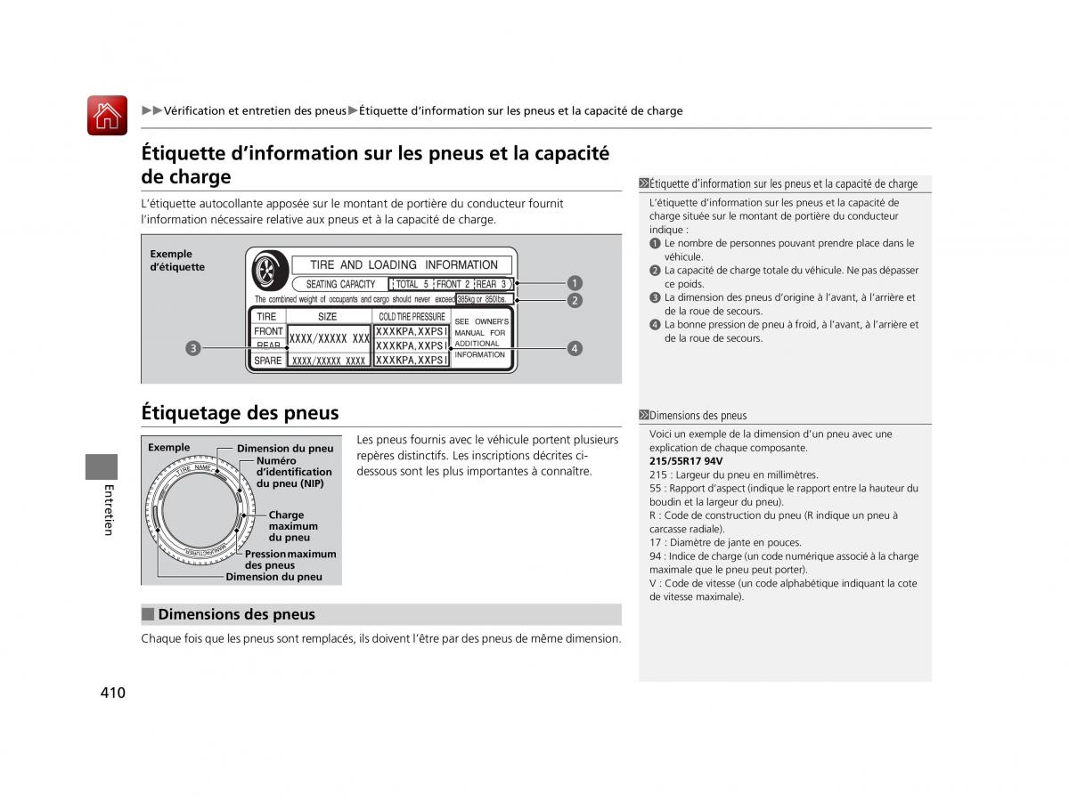 Honda HR V II 2 manuel du proprietaire / page 411