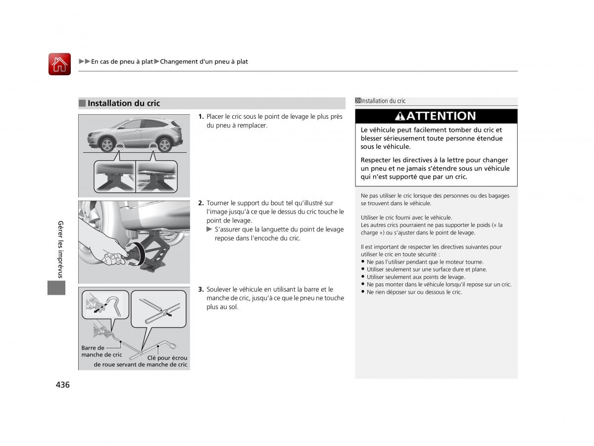 Honda HR V II 2 manuel du proprietaire / page 437