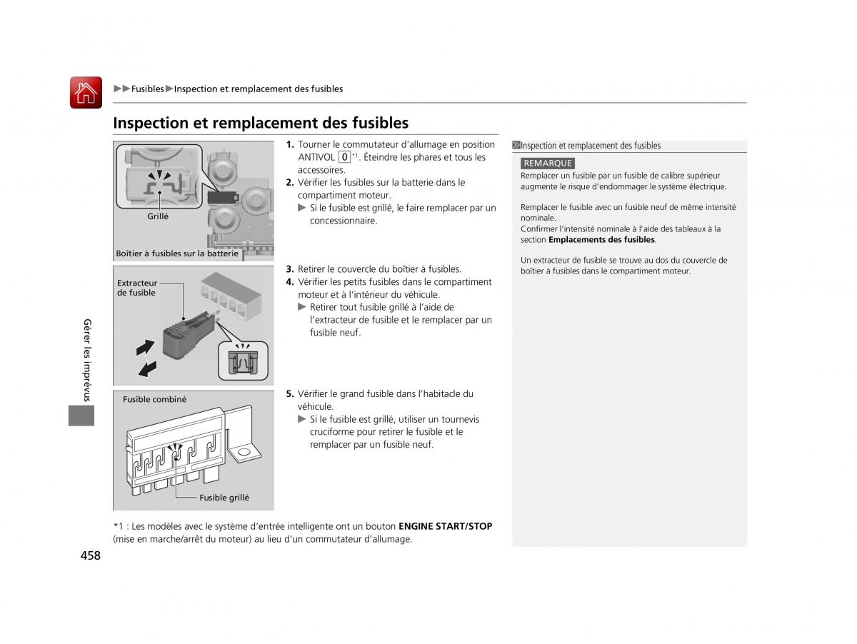 Honda HR V II 2 manuel du proprietaire / page 459