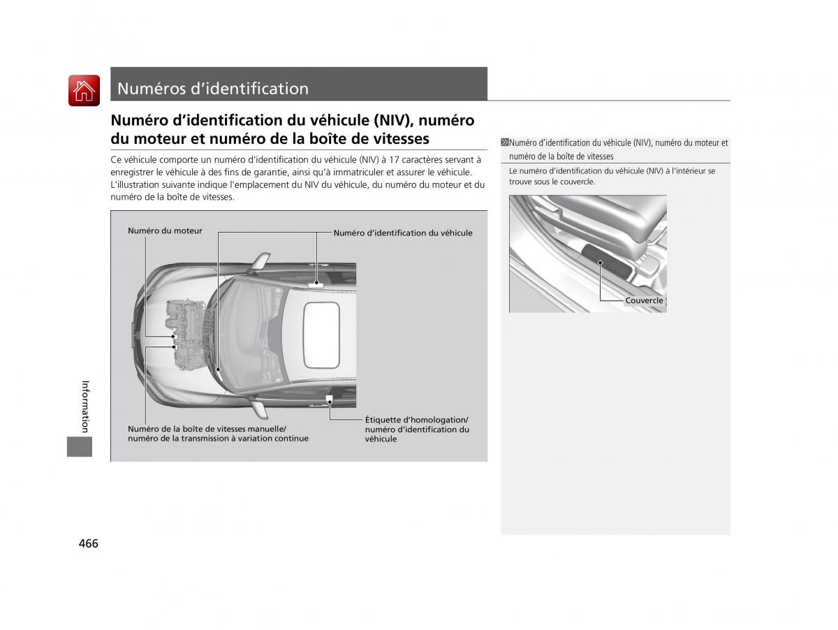 Honda HR V II 2 manuel du proprietaire / page 467