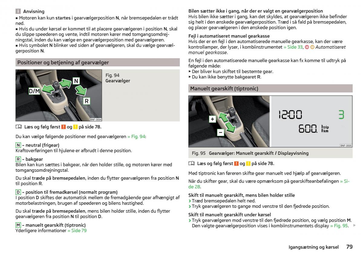 Skoda Citigo Bilens instruktionsbog / page 81