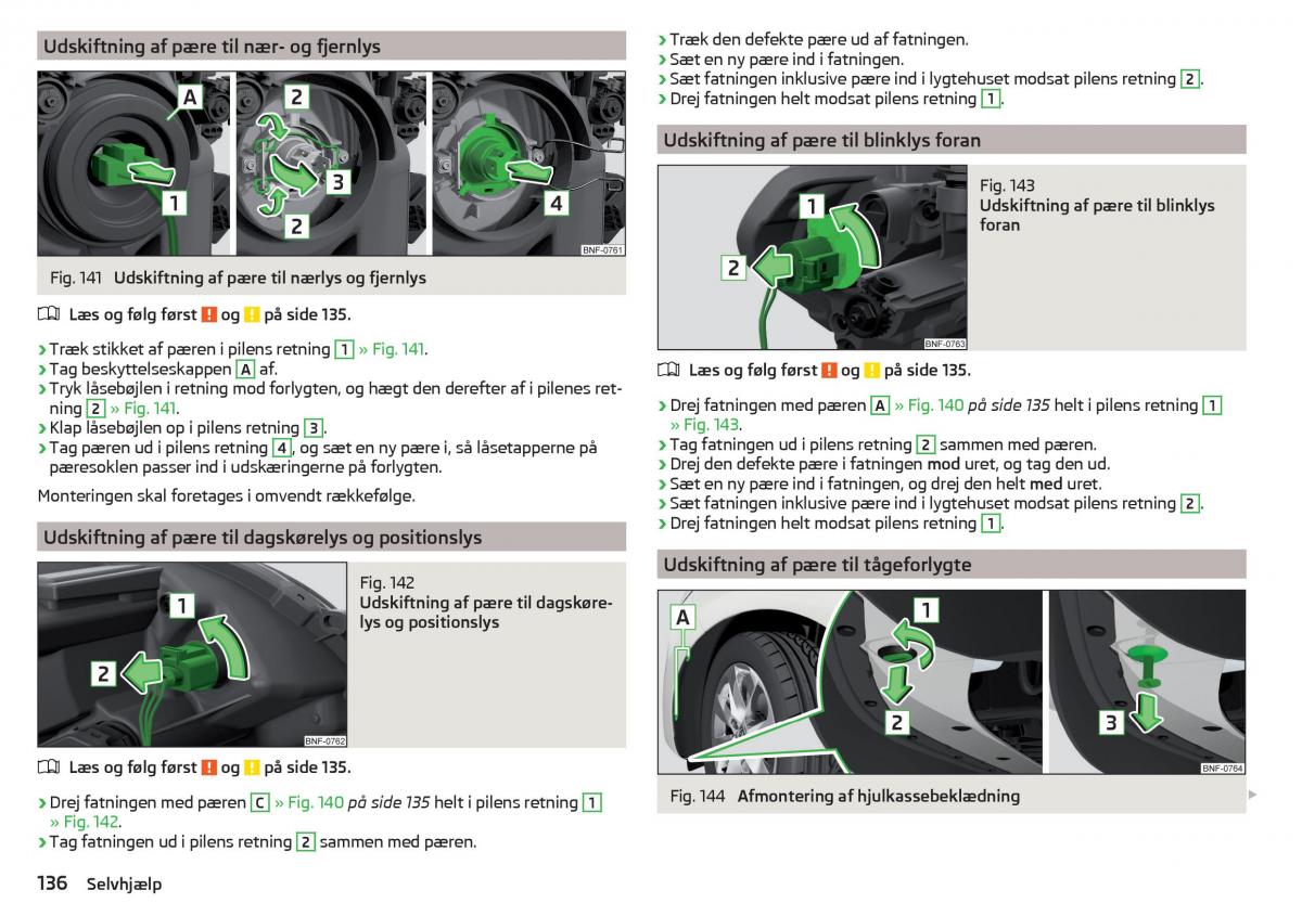 Skoda Citigo Bilens instruktionsbog / page 138