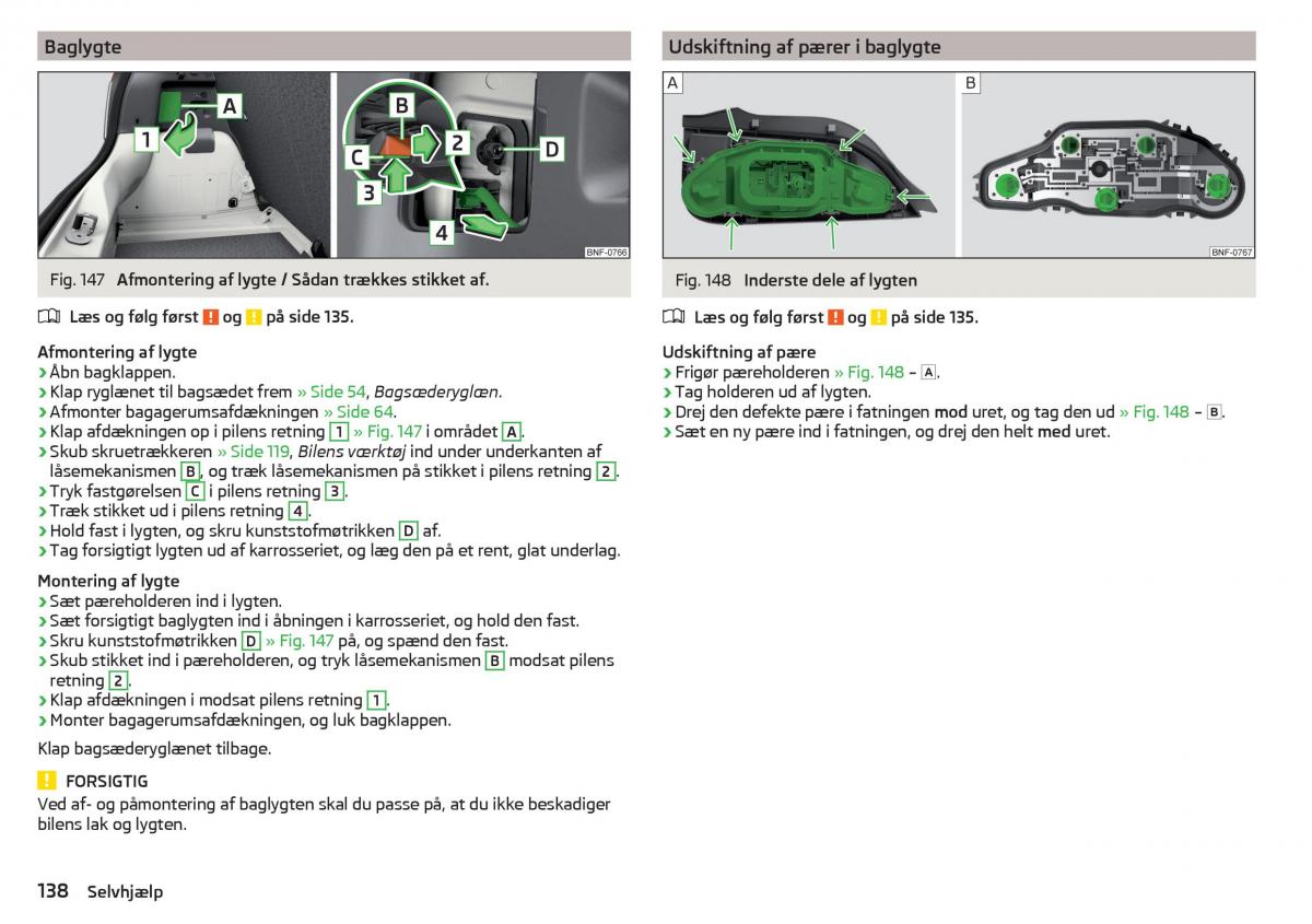 Skoda Citigo Bilens instruktionsbog / page 140