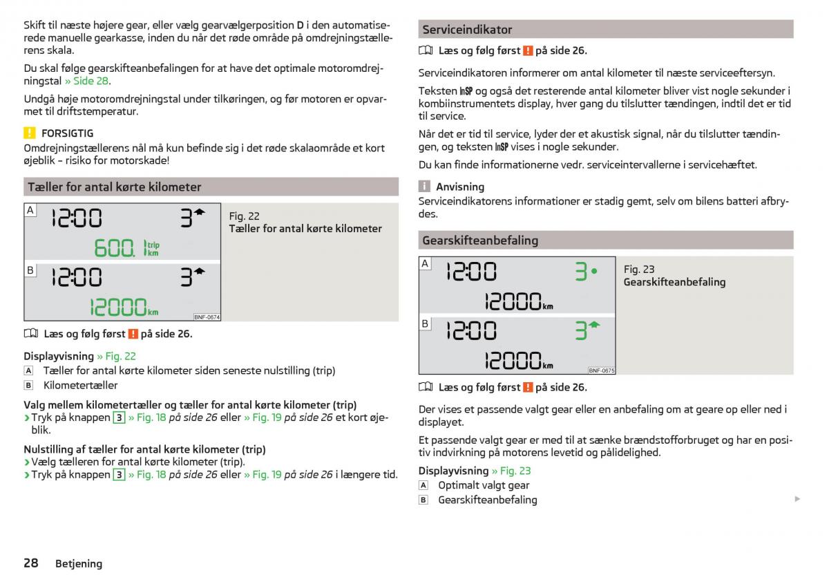 Skoda Citigo Bilens instruktionsbog / page 30