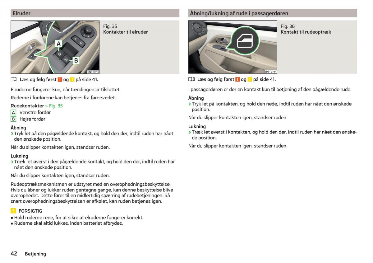 Skoda Citigo Bilens instruktionsbog / page 44