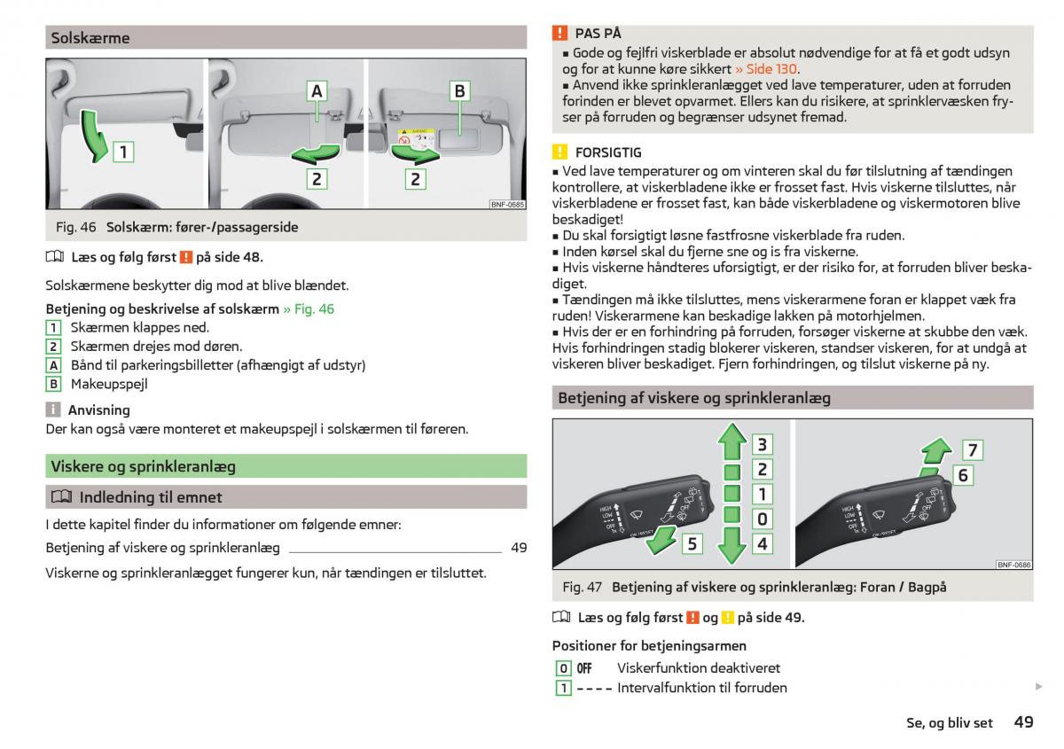 Skoda Citigo Bilens instruktionsbog / page 51