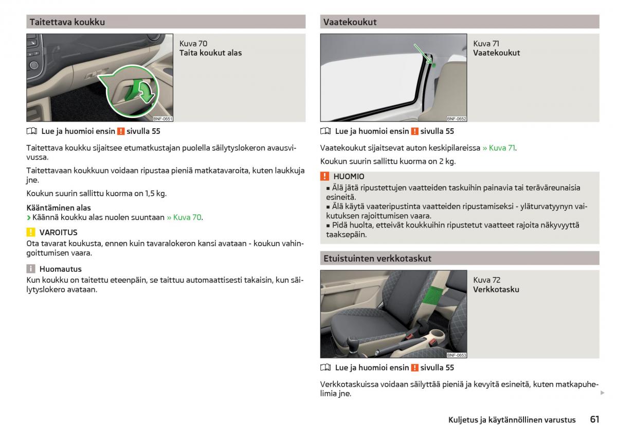 Skoda Citigo omistajan kasikirja / page 63