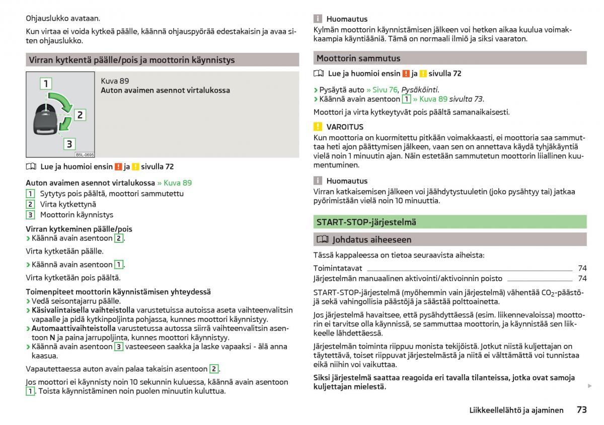 Skoda Citigo omistajan kasikirja / page 75