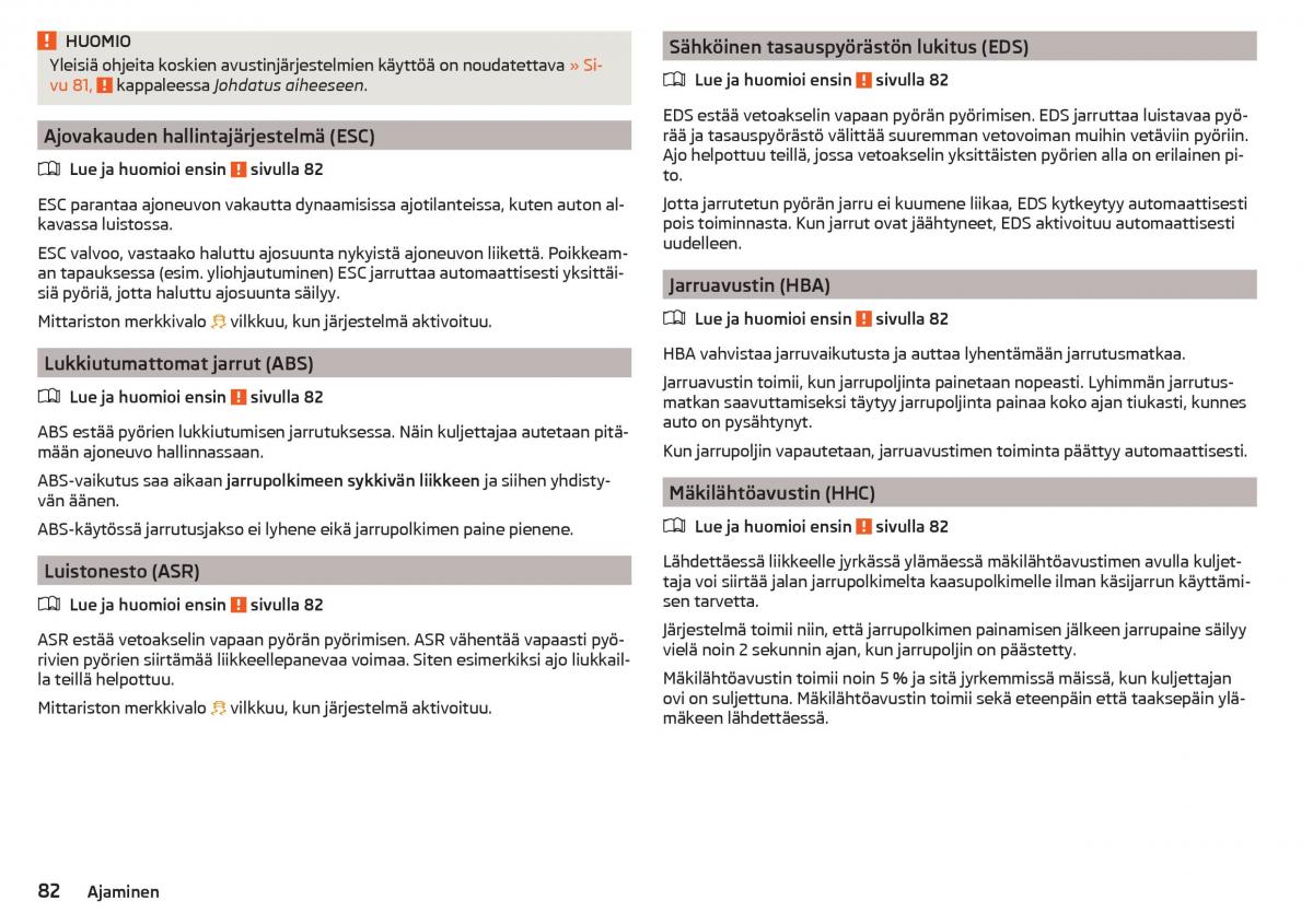 Skoda Citigo omistajan kasikirja / page 84