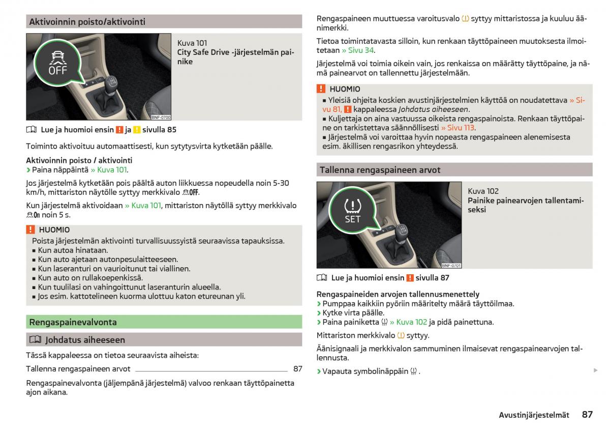 Skoda Citigo omistajan kasikirja / page 89