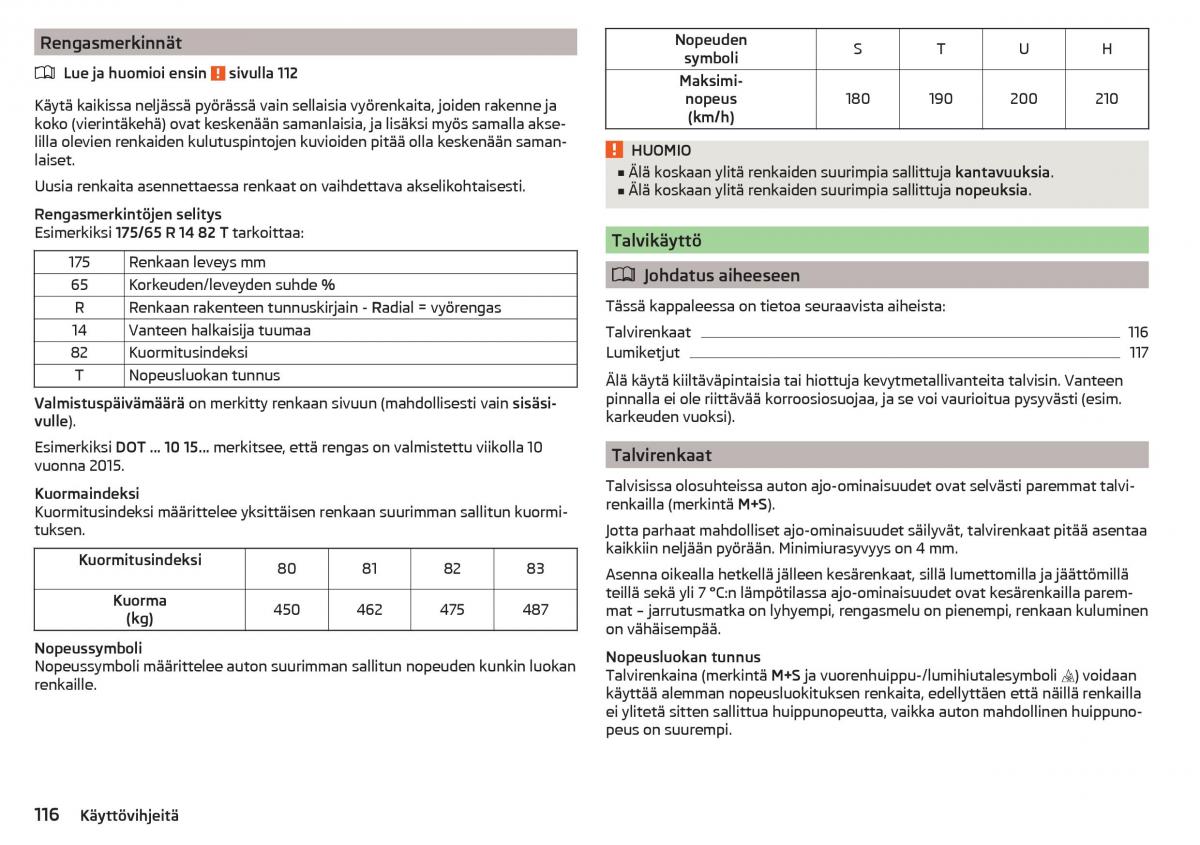 Skoda Citigo omistajan kasikirja / page 118