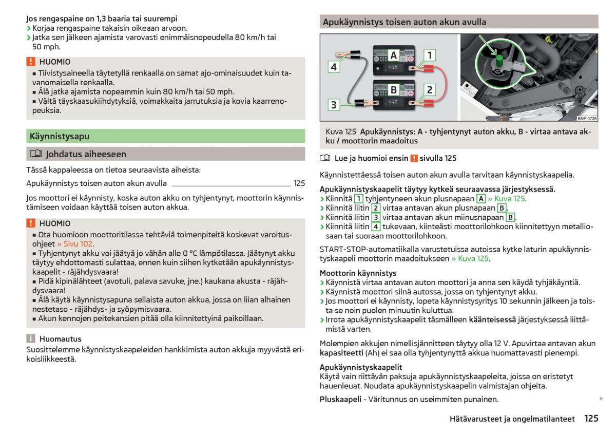 Skoda Citigo omistajan kasikirja / page 127