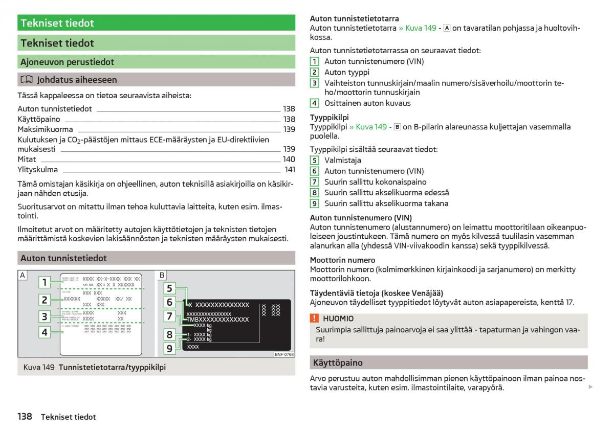 Skoda Citigo omistajan kasikirja / page 140