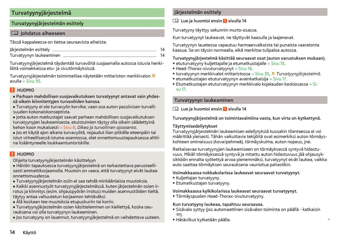 Skoda Citigo omistajan kasikirja / page 16