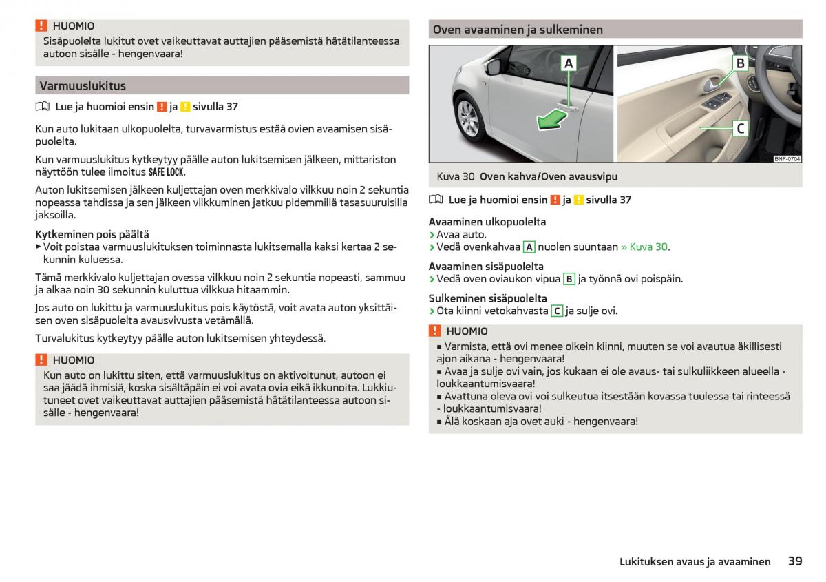 Skoda Citigo omistajan kasikirja / page 41