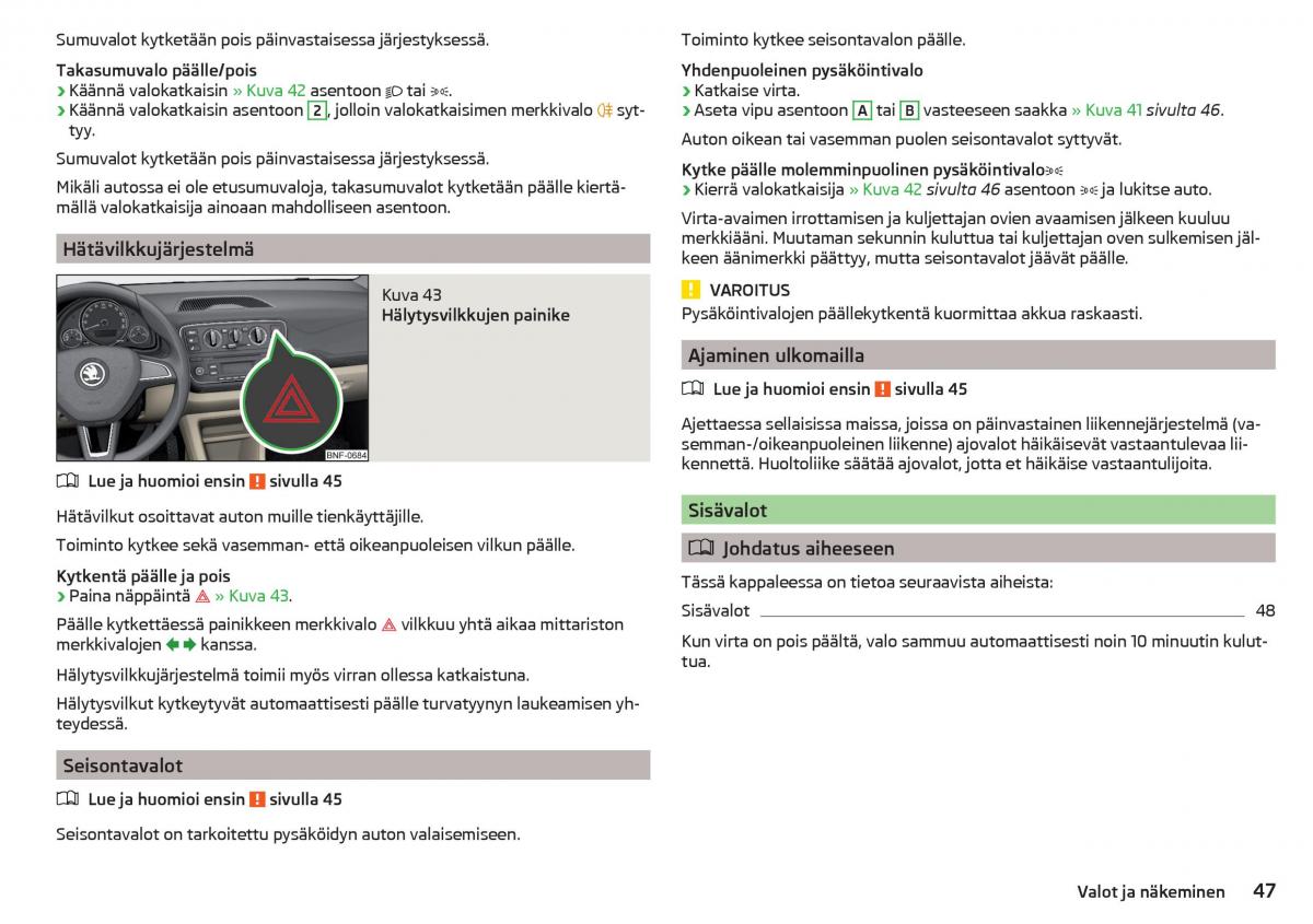 Skoda Citigo omistajan kasikirja / page 49