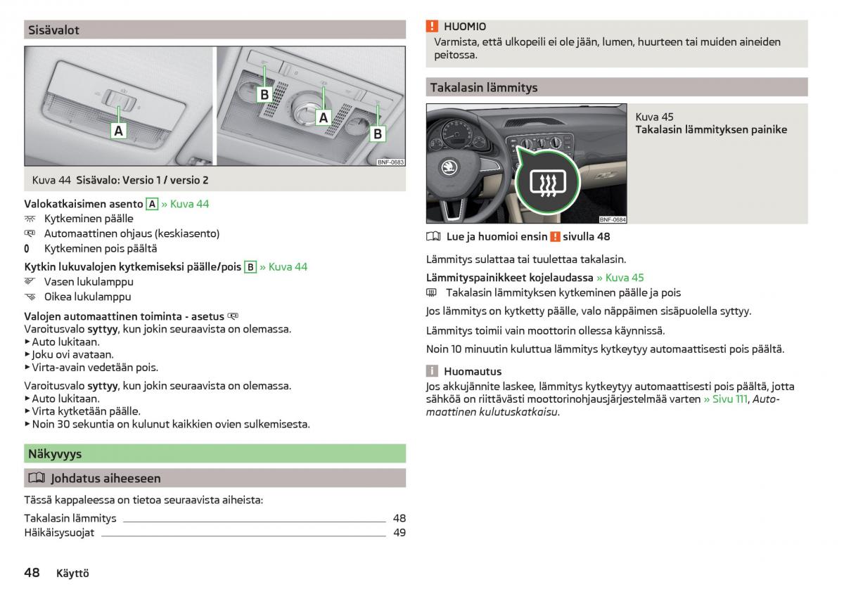 Skoda Citigo omistajan kasikirja / page 50