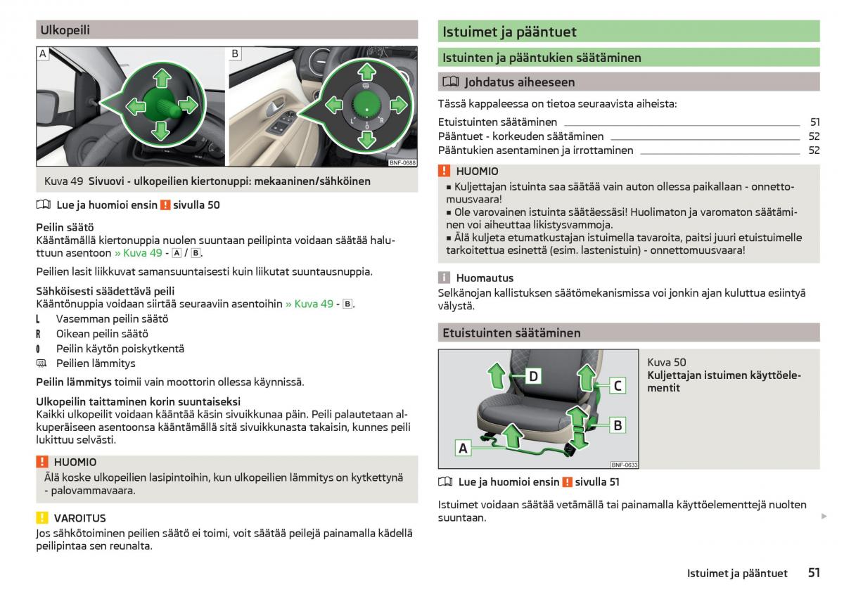 Skoda Citigo omistajan kasikirja / page 53