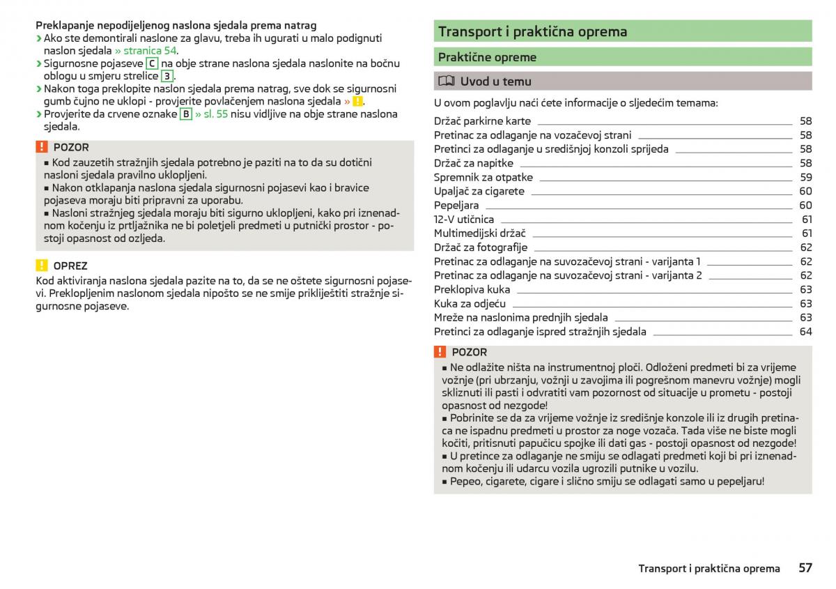 Skoda Citigo vlasnicko uputstvo / page 59