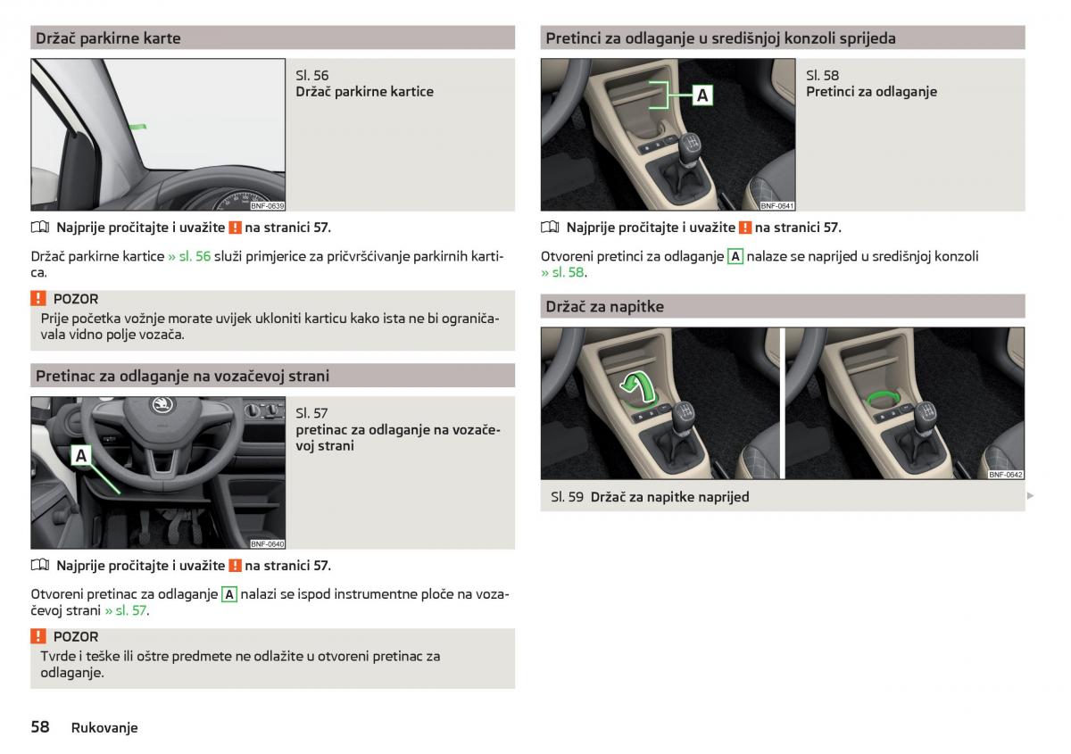 Skoda Citigo vlasnicko uputstvo / page 60