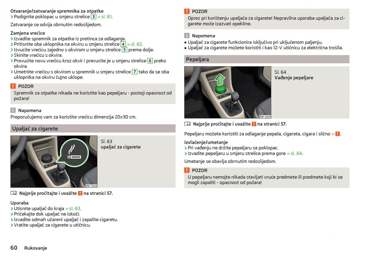 Skoda Citigo vlasnicko uputstvo / page 62