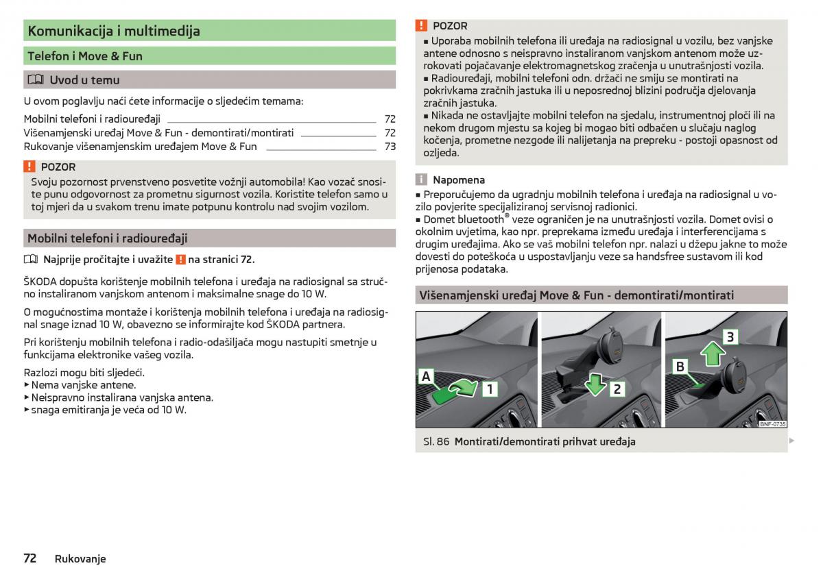 Skoda Citigo vlasnicko uputstvo / page 74