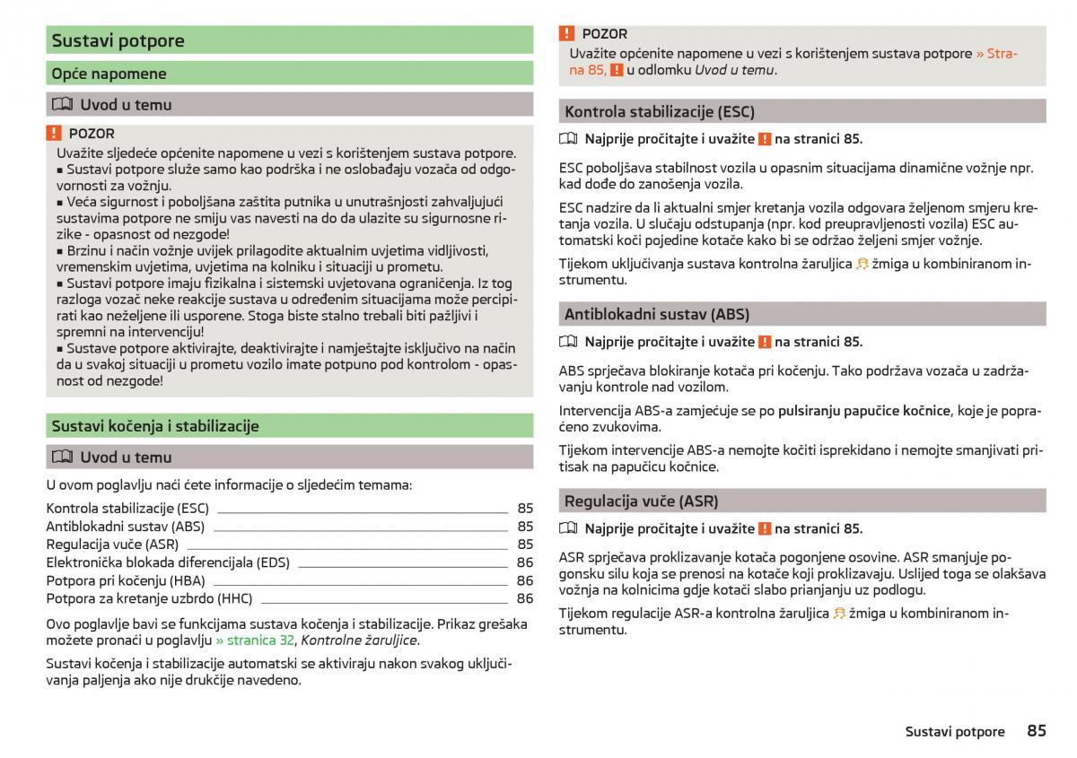 Skoda Citigo vlasnicko uputstvo / page 87