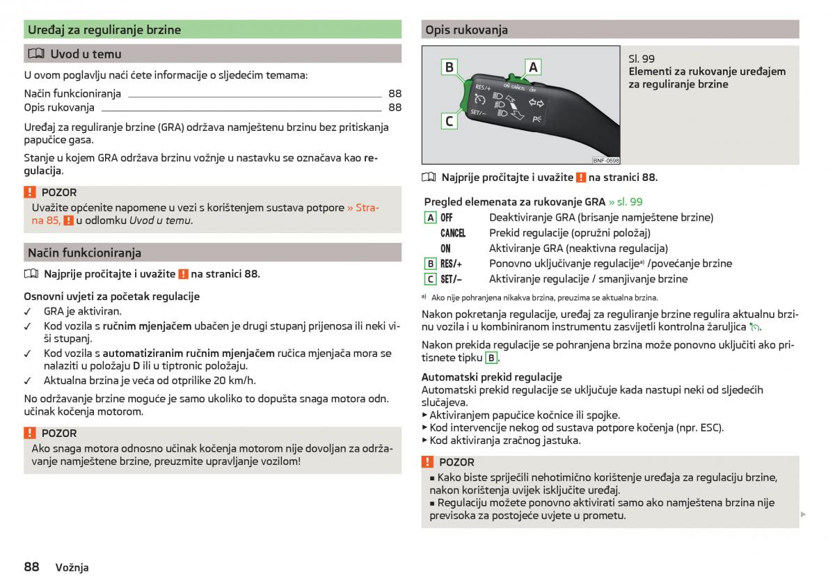 Skoda Citigo vlasnicko uputstvo / page 90