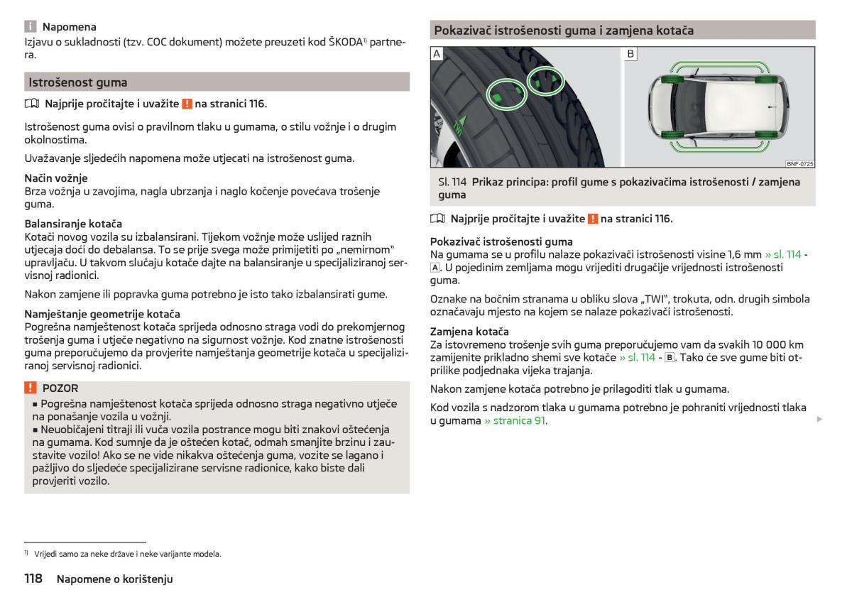 Skoda Citigo vlasnicko uputstvo / page 120