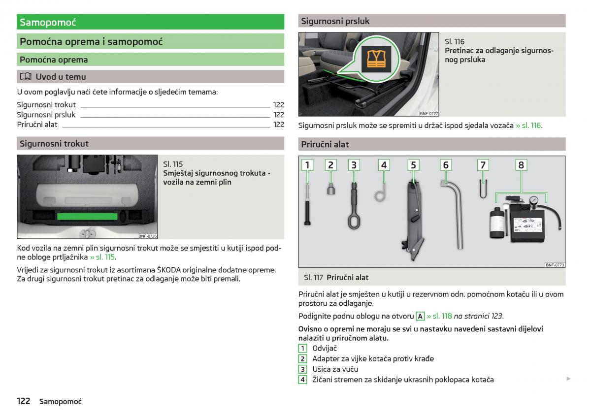 Skoda Citigo vlasnicko uputstvo / page 124