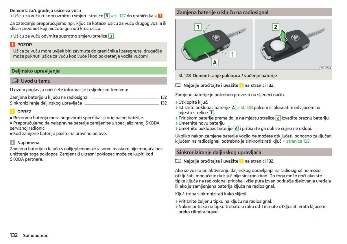 Skoda Citigo vlasnicko uputstvo / page 134