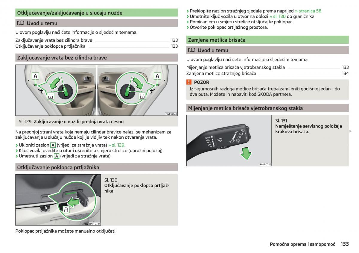 Skoda Citigo vlasnicko uputstvo / page 135